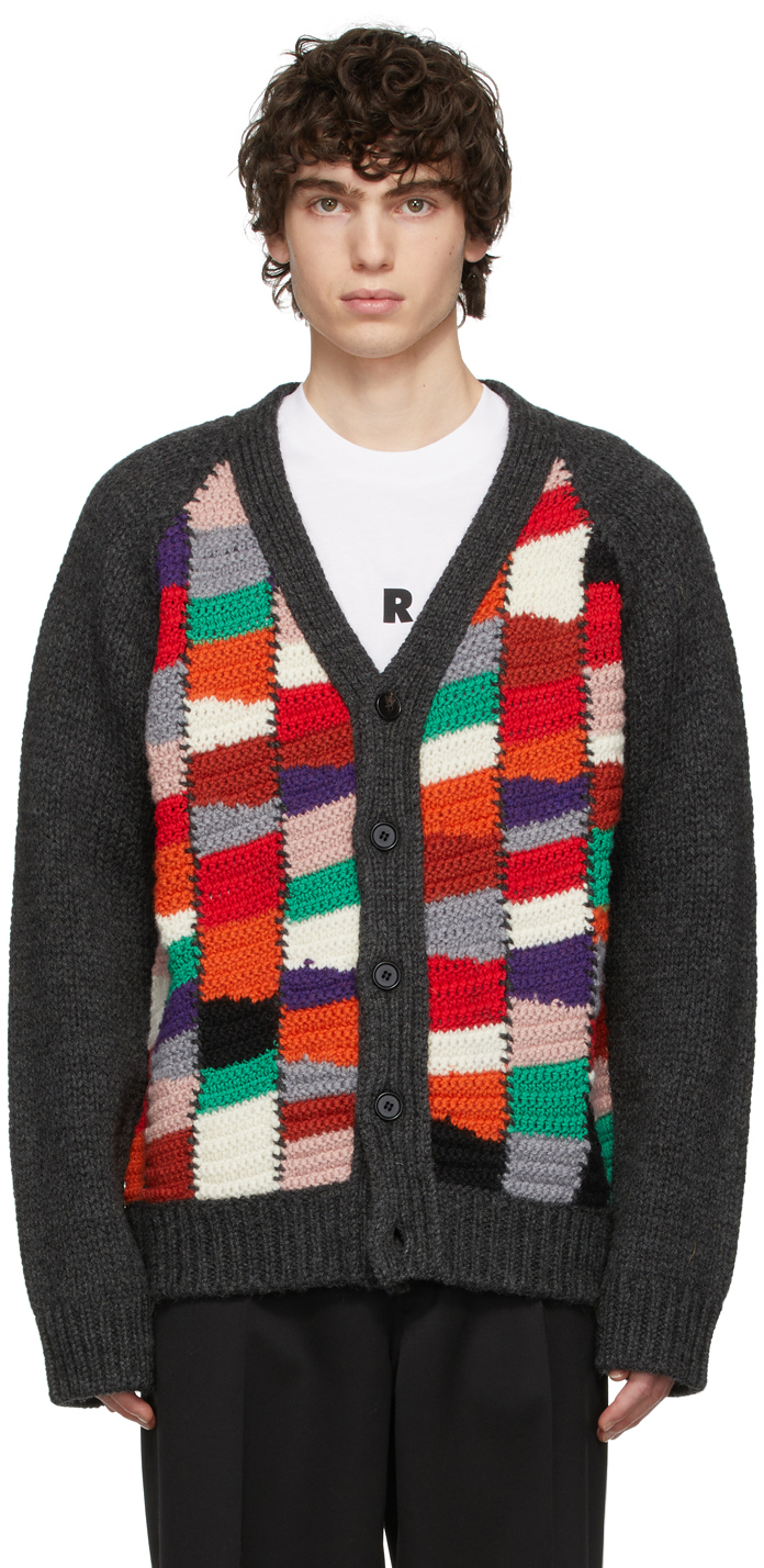 Marni: Multicolor Crochet Cardigan | SSENSE UK