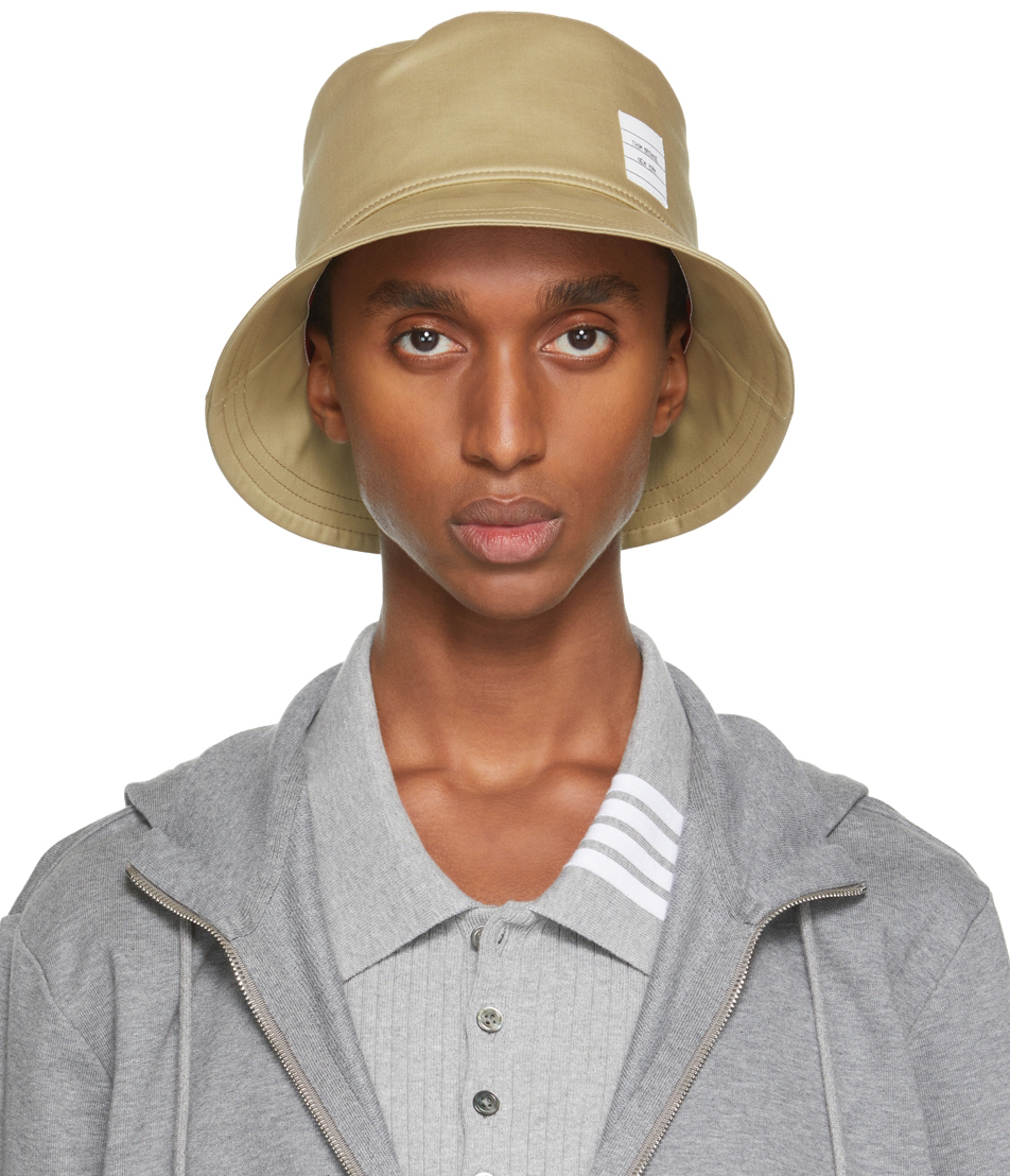 Beige Mackintosh Classic Bucket Hat 