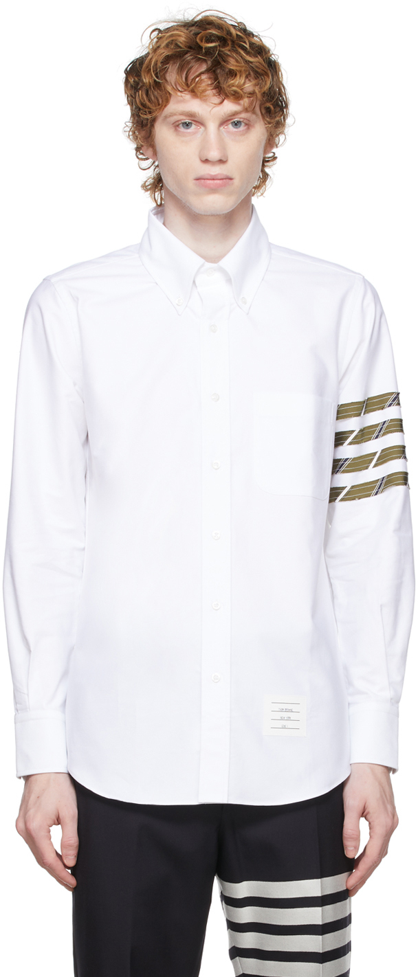 Thom Browne Cotton 4-Bar Oxford Shirt