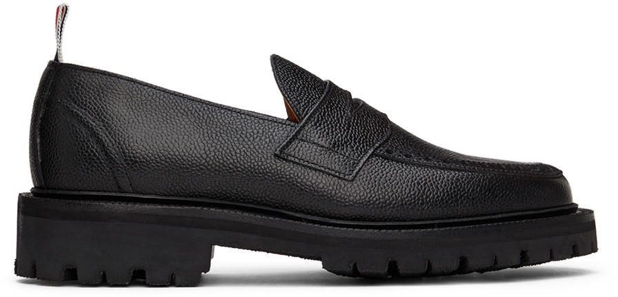 Thom Browne: Black Classic Penny Loafers | SSENSE