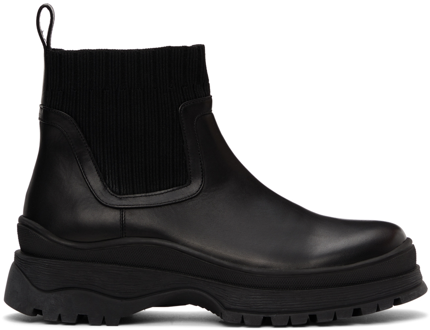 Staud Black Bow Boots