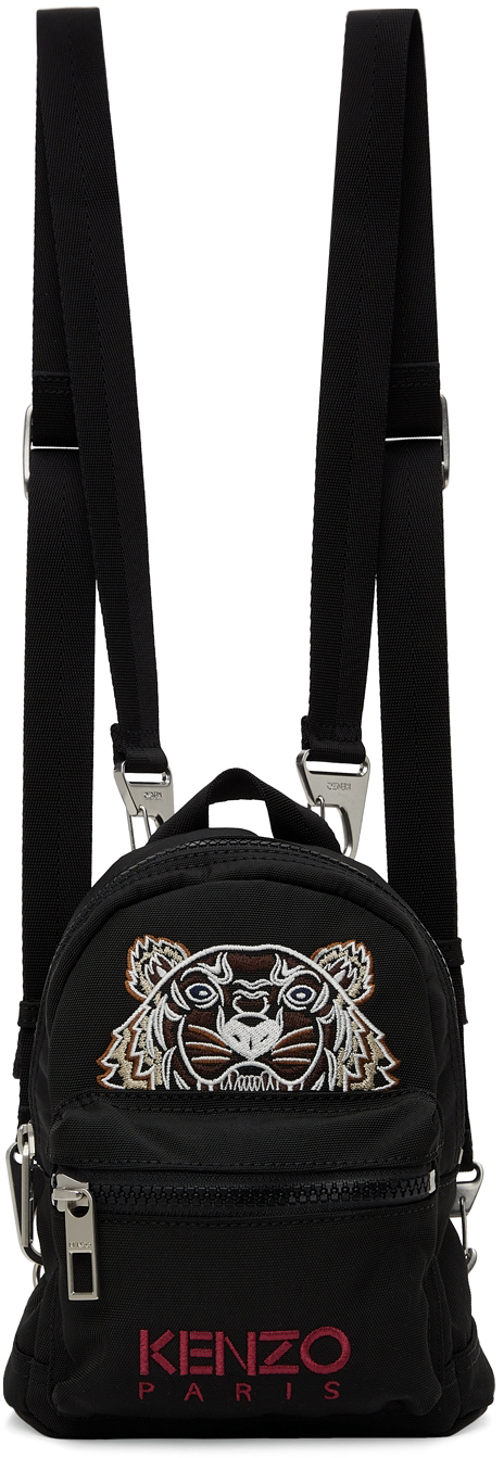 kenzo black mini tiger backpack