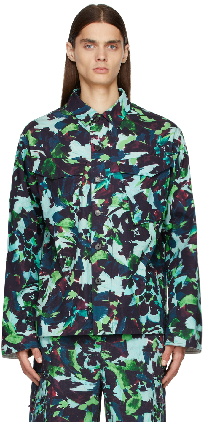 Multicolor Archive Flower Workwear Jacket