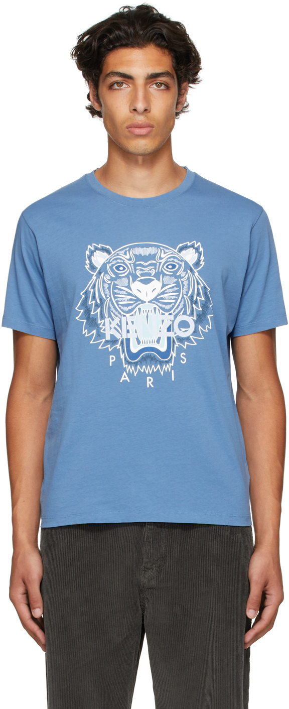 termometer galleri Diskant Kenzo Blue Tiger Classic T-Shirt | Smart Closet