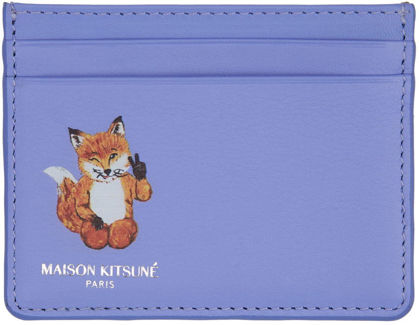 Maison Kitsuné パープル All-Right カードケース
