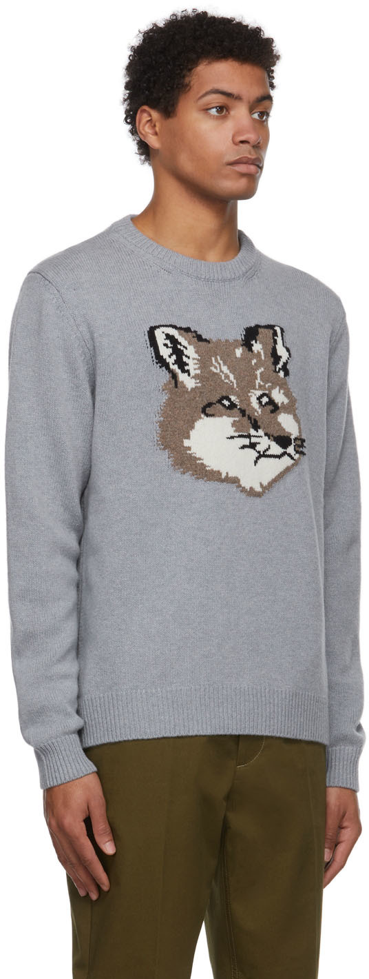Maison Kitsuné Green Big Fox Head Sweater | Smart Closet