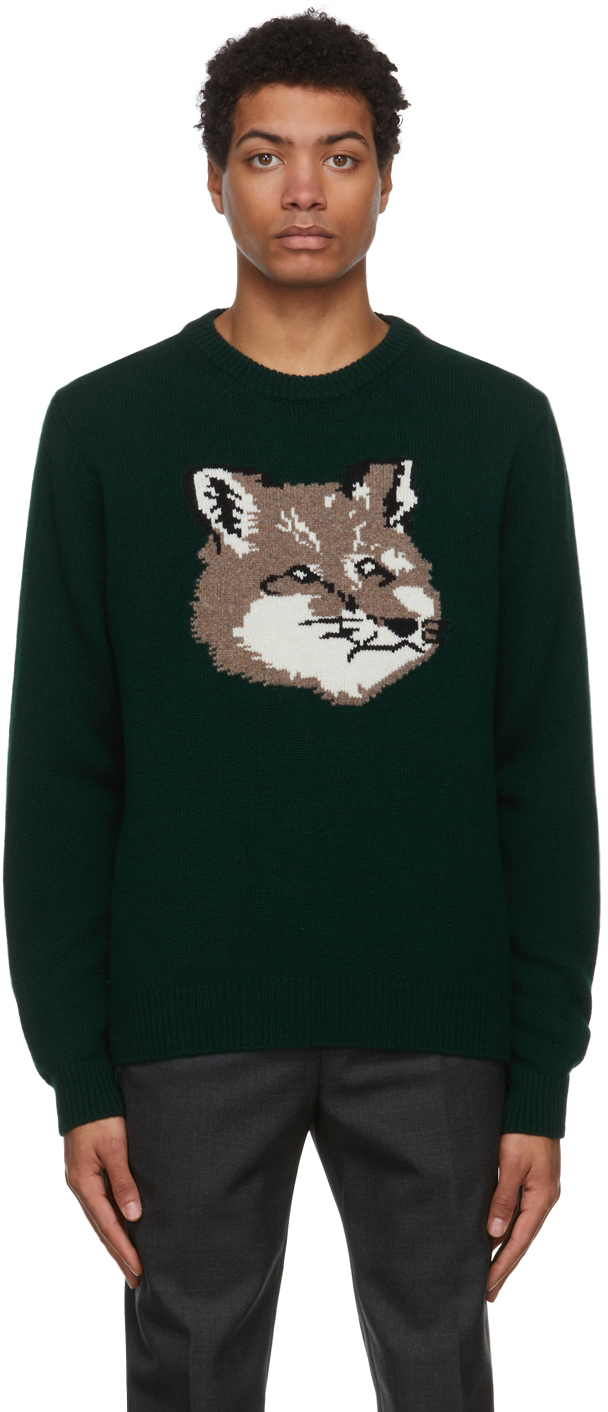 数量は多 maison kitsune BIG FOX HEAD PULLOVER ecousarecycling.com