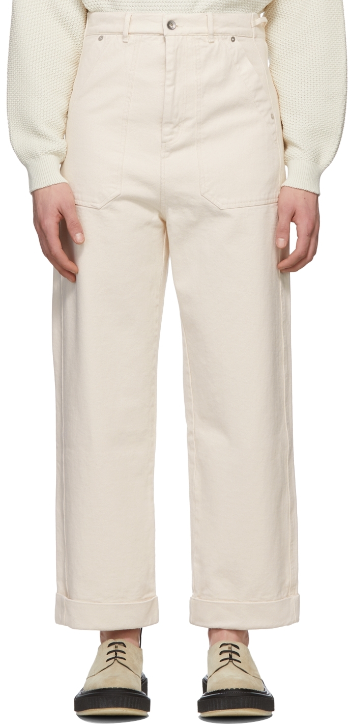 Henrik Vibskov Off-White Crumpet Denim Jeans