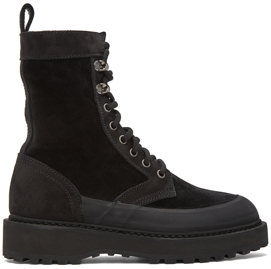 Diemme: Black Altivole Suede Boots | SSENSE Canada