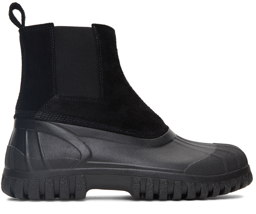 Diemme: Black Suede Balbi Chelsea Boots | SSENSE Canada