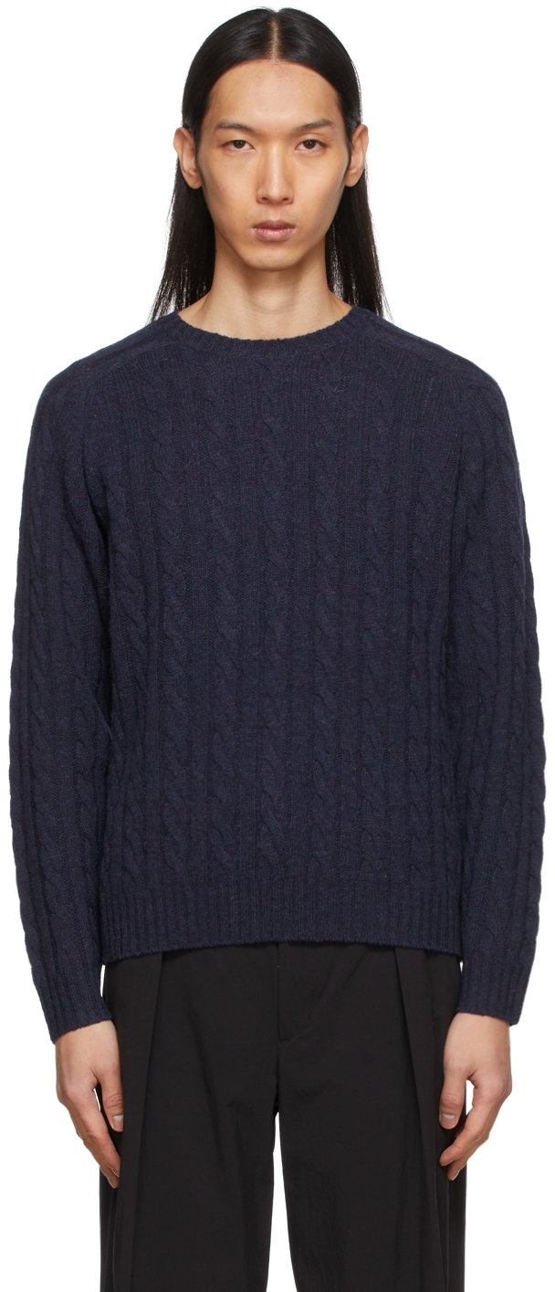 BEAMS PLUS 5 Gauge Cable Knit Sweater
