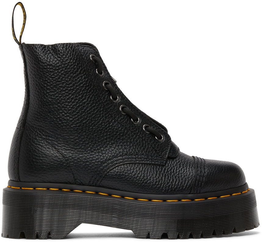 Dr. Martens: Black Sinclair Zip Boots | SSENSE