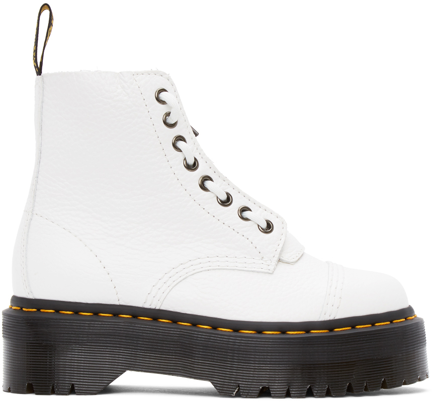 white platform dr martens