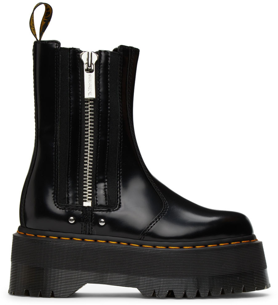 dr martens with flames