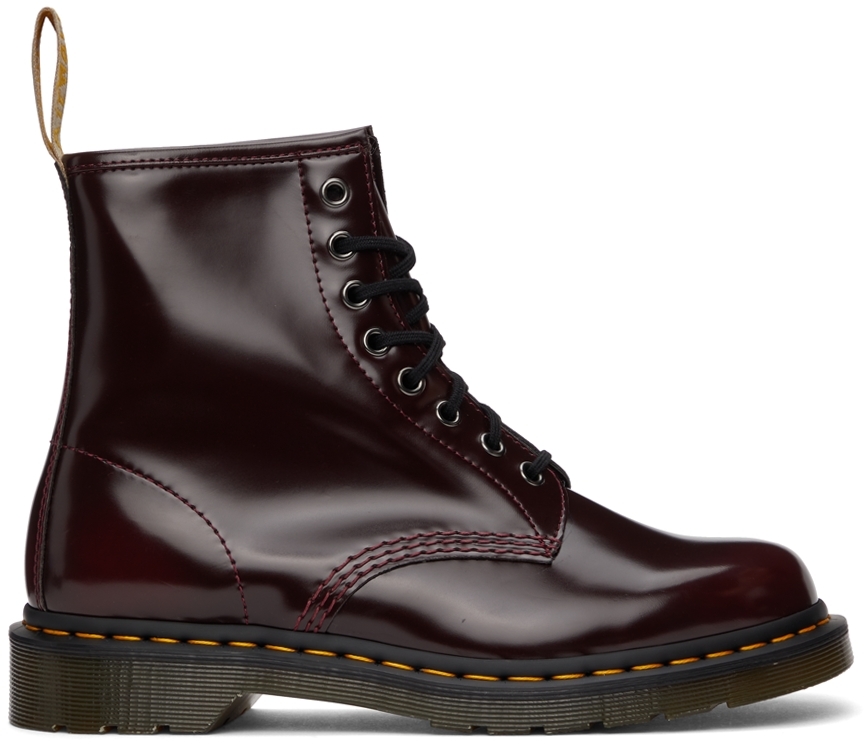 Dr. Martens Red Vegan 1460 Lace-Up Boots