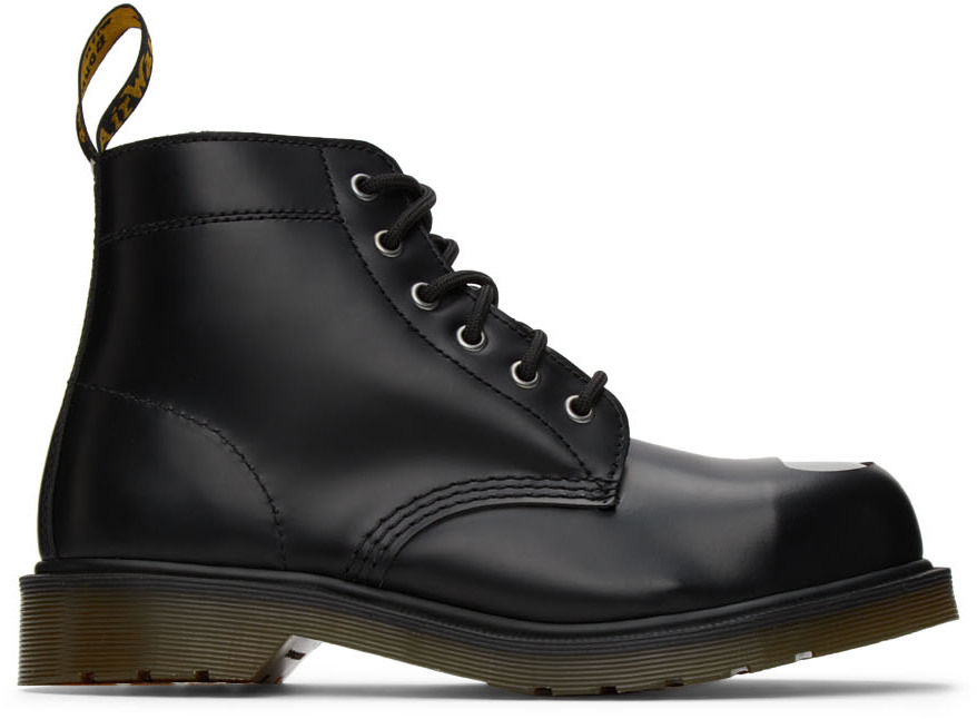 Dr. Martens Black 101 Exposed Steel Toe Boots