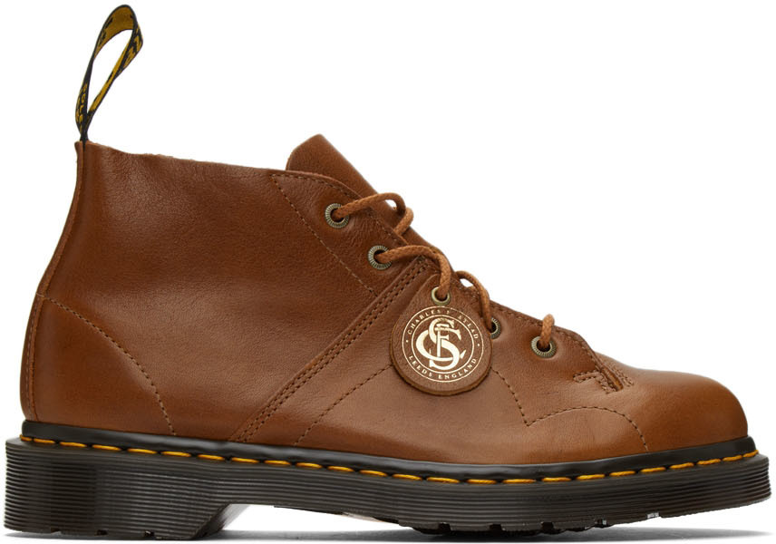 Dr. Martens Tan Church Monkey Boots - 26857226