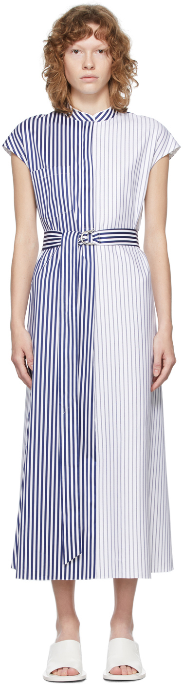 White & Blue Amari Dress