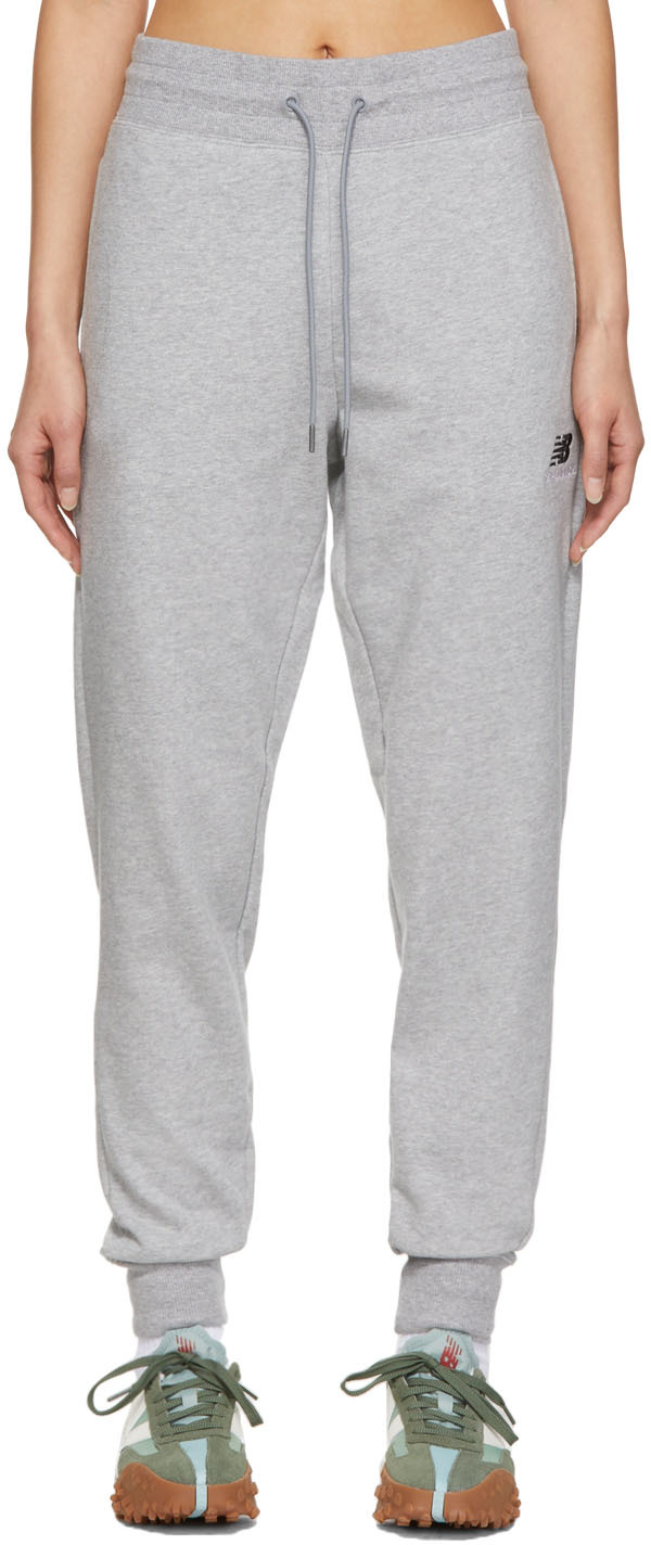 Grey Essentials Embroidered Sweatpants 