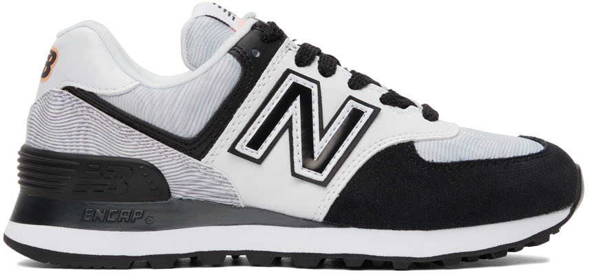 New Balance: Black \u0026 White 574 Sneakers | SSENSE