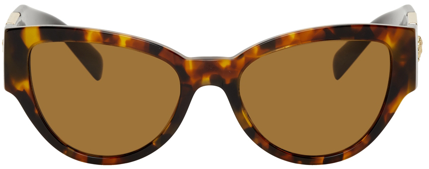 Versace Tortoiseshell Medusa Cat-Eye Sunglasses