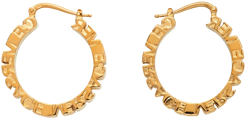 Versace Gold Versace Cut-Out Earrings