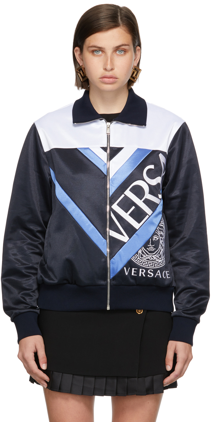 versace blue jacket