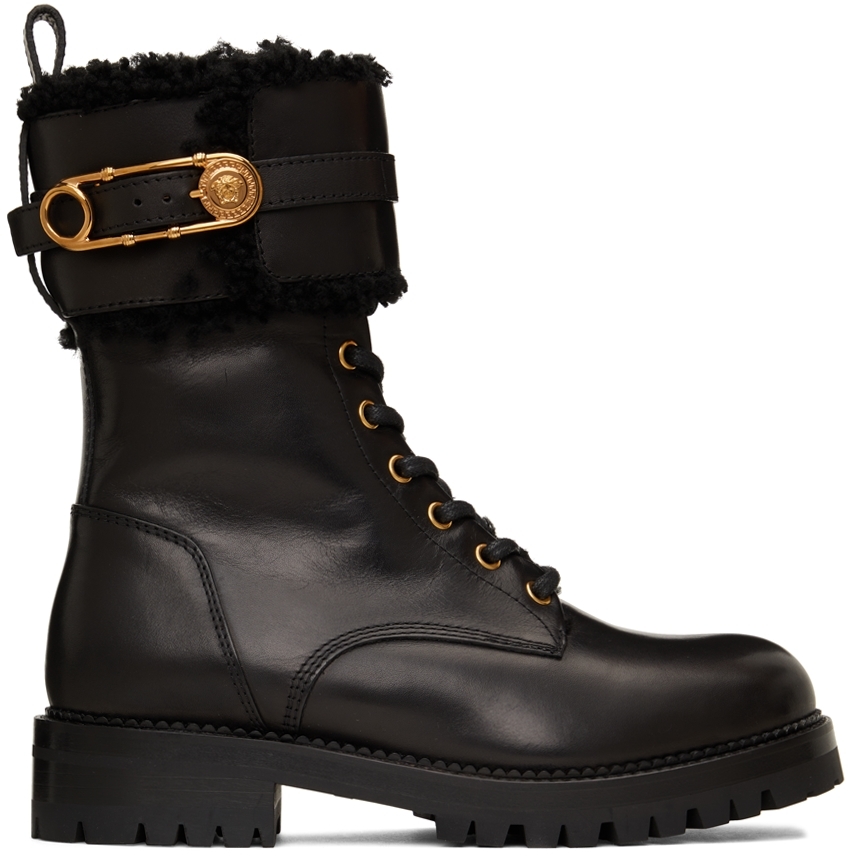 versace tan boots