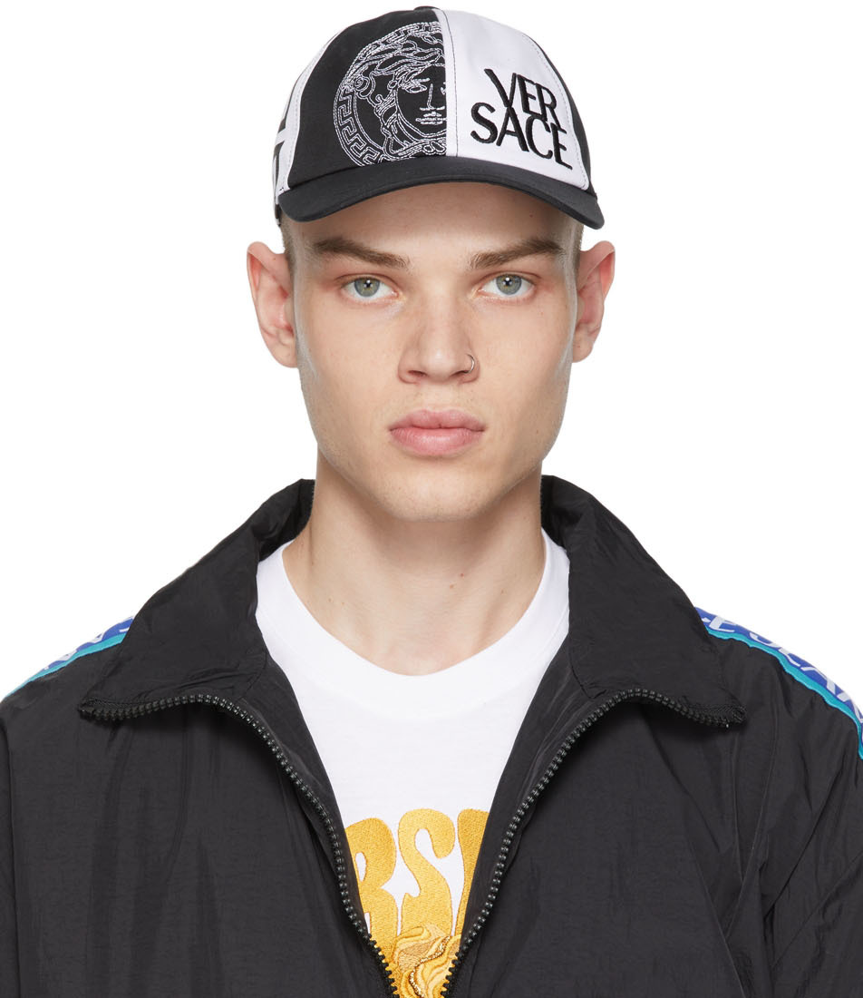 versace medusa logo cap