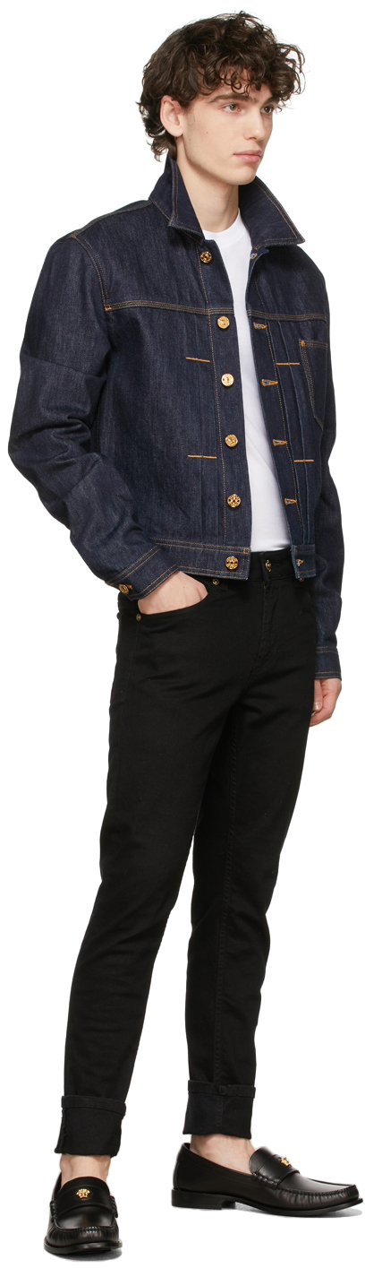 Versace ブルー デニム ジャケット