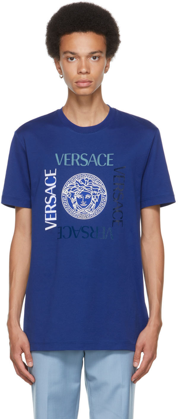 Versace Blue Medusa T-Shirt