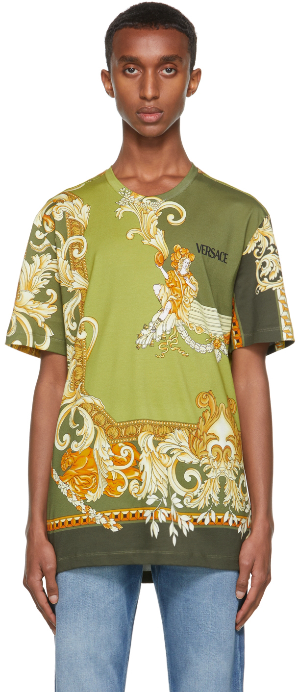 Versace Green Medusa Renaissance T-Shirt