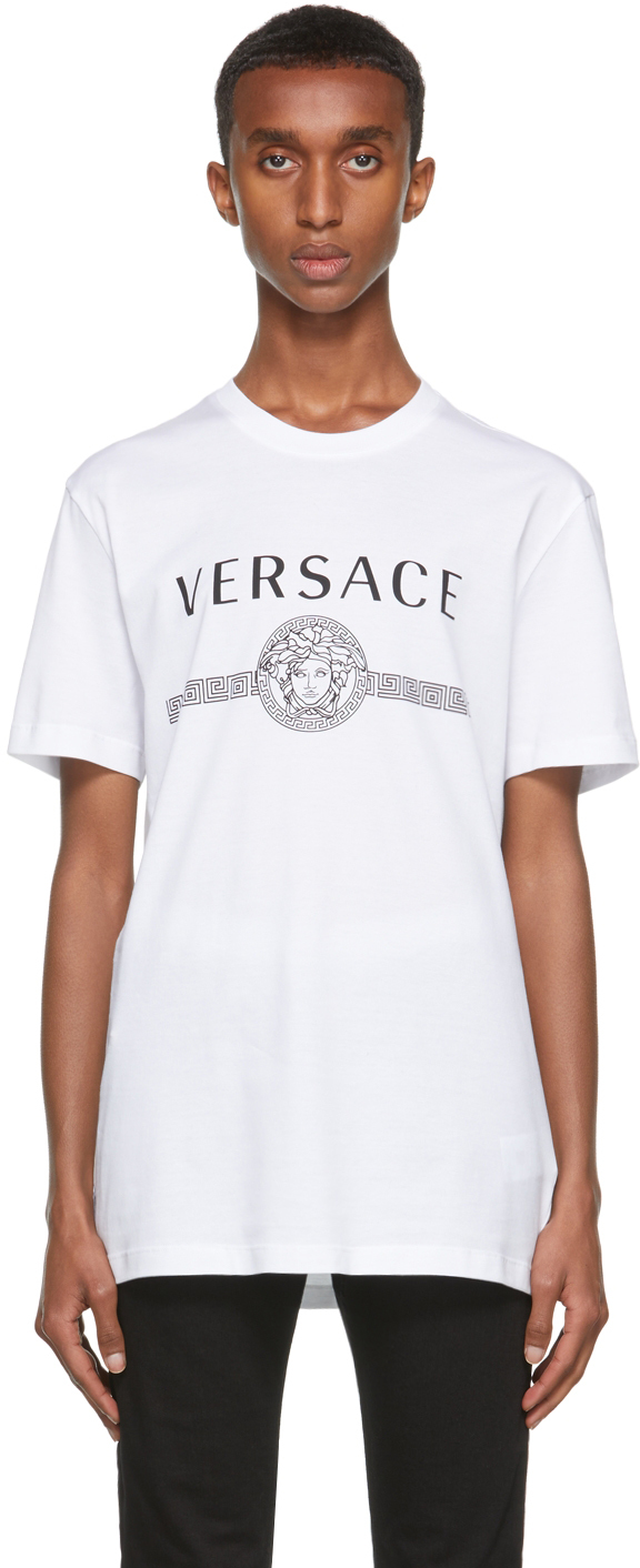 Versace White Medusa Logo T-Shirt