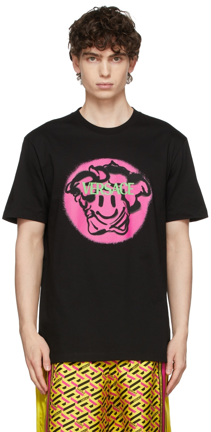 Versace Black Medusa Smile T-Shirt