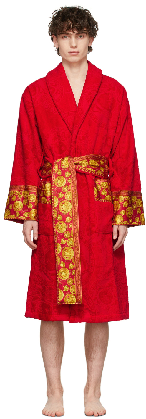 Versace: Red Medusa Amplified Robe | SSENSE