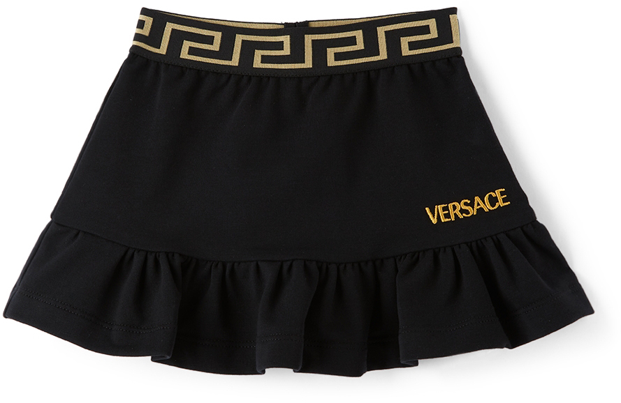 Versace Baby Black Ruffled Skirt