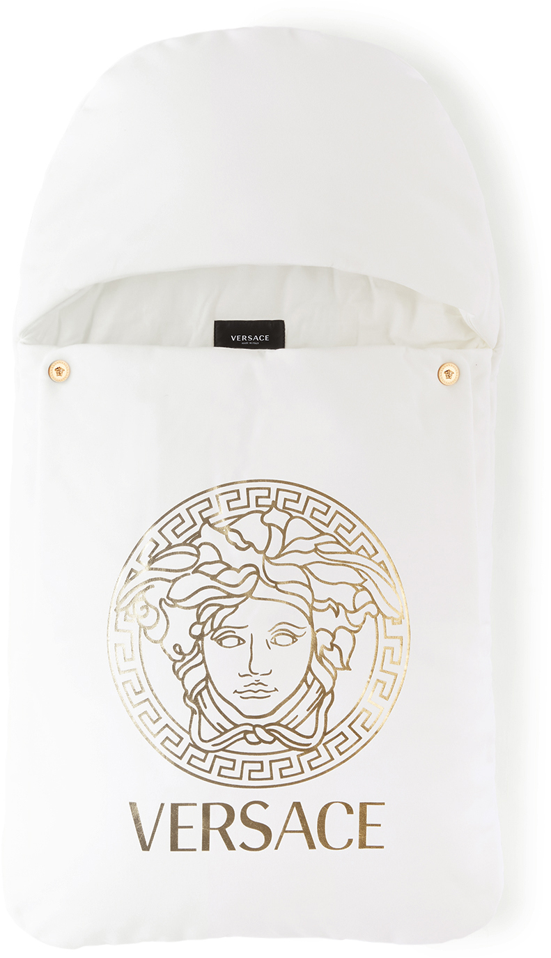 Click to view more detailed imagery on our partner's website Versace Baby White Medusa Nest Sleeping Bag