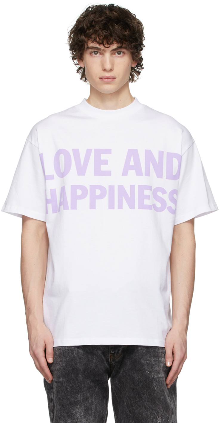 Honey Fucking Dijon ホワイト Love And Happiness T シャツ Ssense 日本