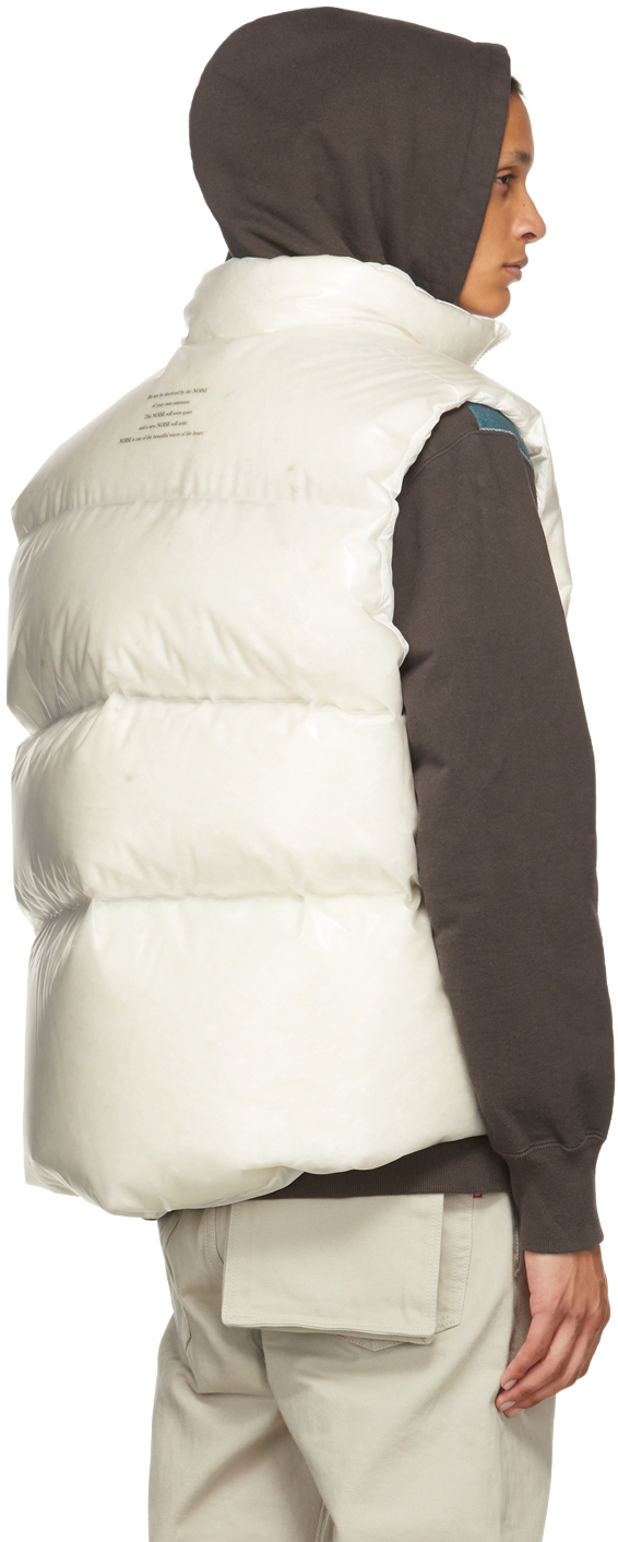 off white down vest