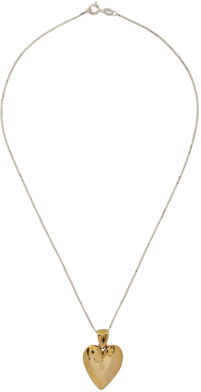 MONDO MONDO SUPER LONG HEART NECKLACE 赤-