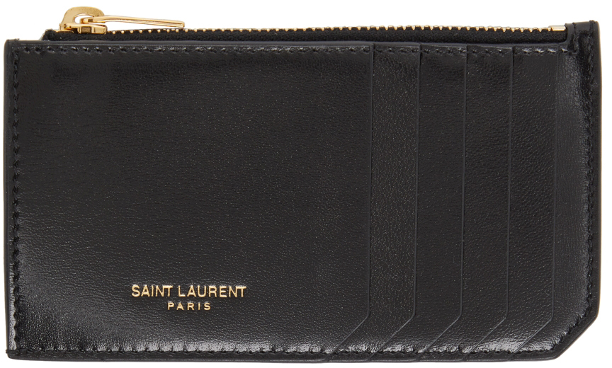 Saint Laurent Black Fragments Card Holder