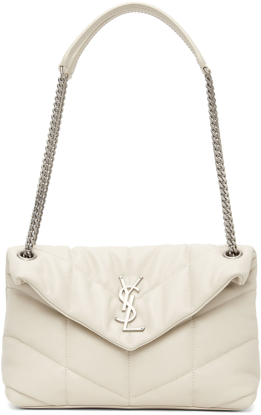 Yves Saint Laurent loulou white bag