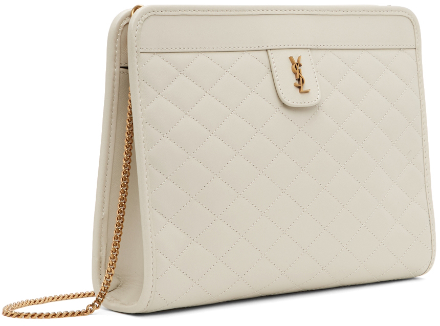 Saint Laurent Baby Victoire Quilted Clutch Bag - Farfetch