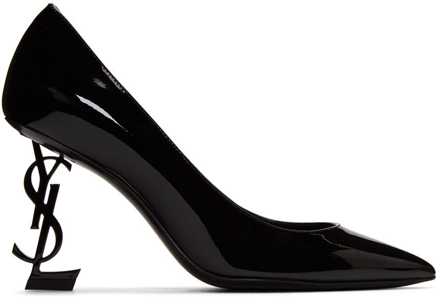 Sandales à talon haut Opyum 110 noires en cuir Ssense Femme Chaussures Sandales À Talons À talons hauts 
