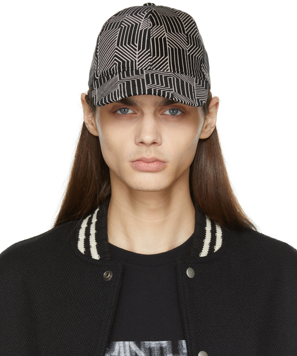 Saint Laurent Baseball Cap Cassandre in Felt - Black