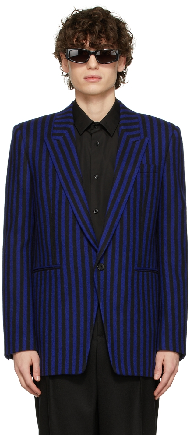 ysl blue blazer