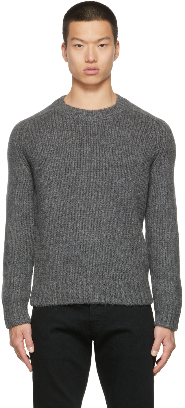 yves saint laurent men's crew neck sweater