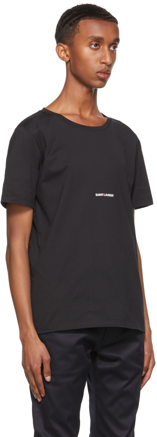 Yves Saint Laurent rive gauche Logo Polo Shirt Black L