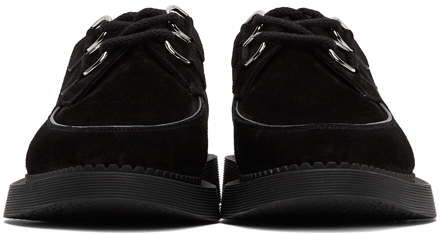 Saint Laurent Black Suede Teddy Derbys | Smart Closet