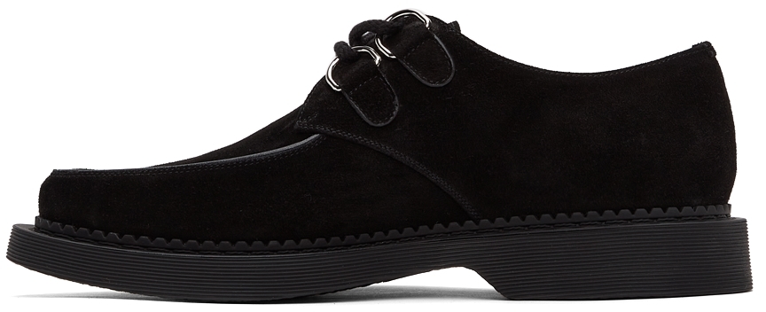 Saint Laurent Black Suede Teddy Derbys | Smart Closet